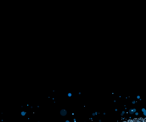 Glowing blue DNA helix against a black background